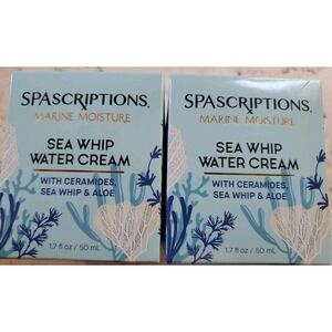2 SpaScriptions Marine Moisture SEA WHIP WATER CREAM Moisturizer 1.7 FL oz. NEW